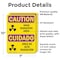 Signmission Radiation & Laser Sign, 10 in H x 7 in W, Vinyl Decal, Rectangle OS-2PACK-CR-D-710-L-10169 - alternate 2